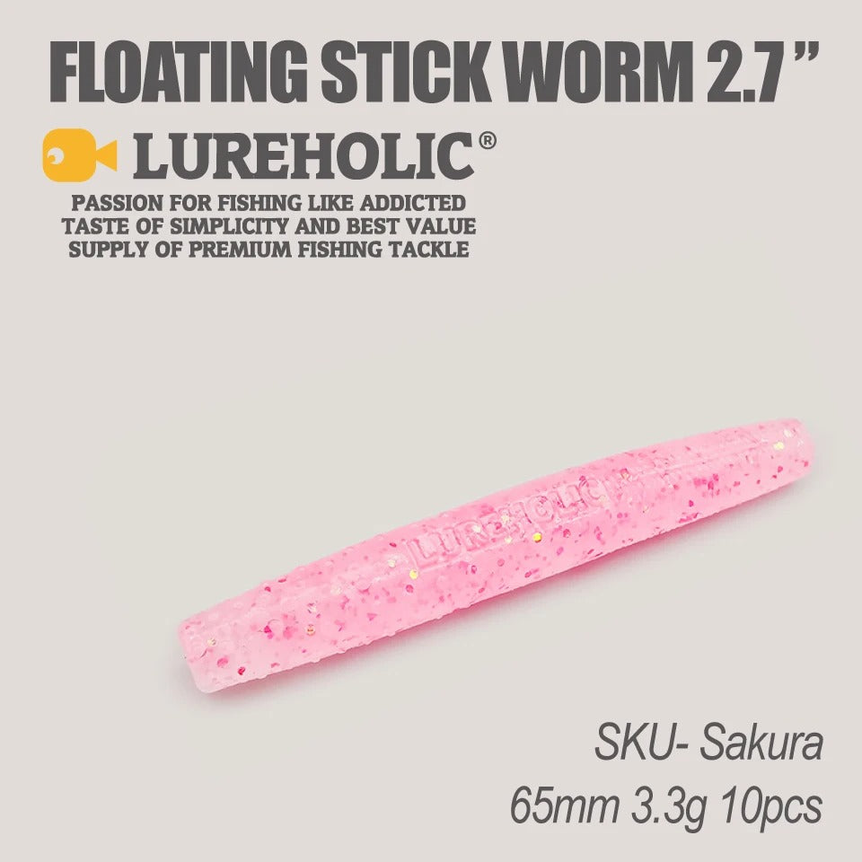 LUREHOLIC Floating Stick Worm