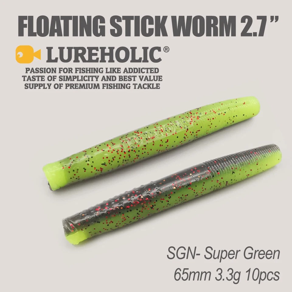 LUREHOLIC Floating Stick Worm
