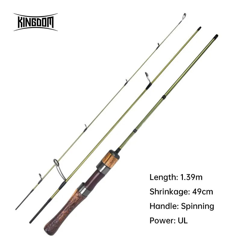 Kingdom 3 Sections Ultralight Carbon Rod