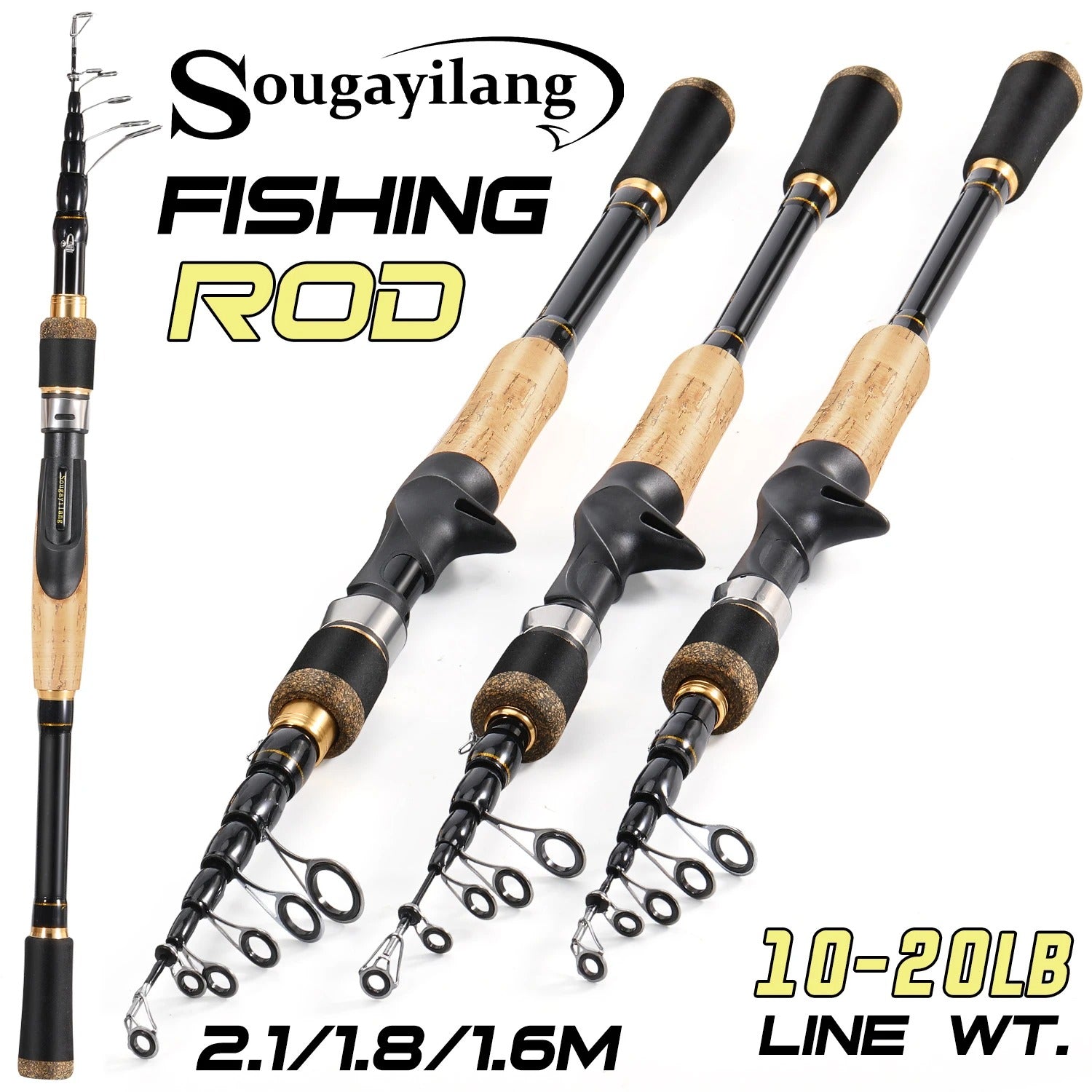 Sougayilang Telescopic Fishing Rod