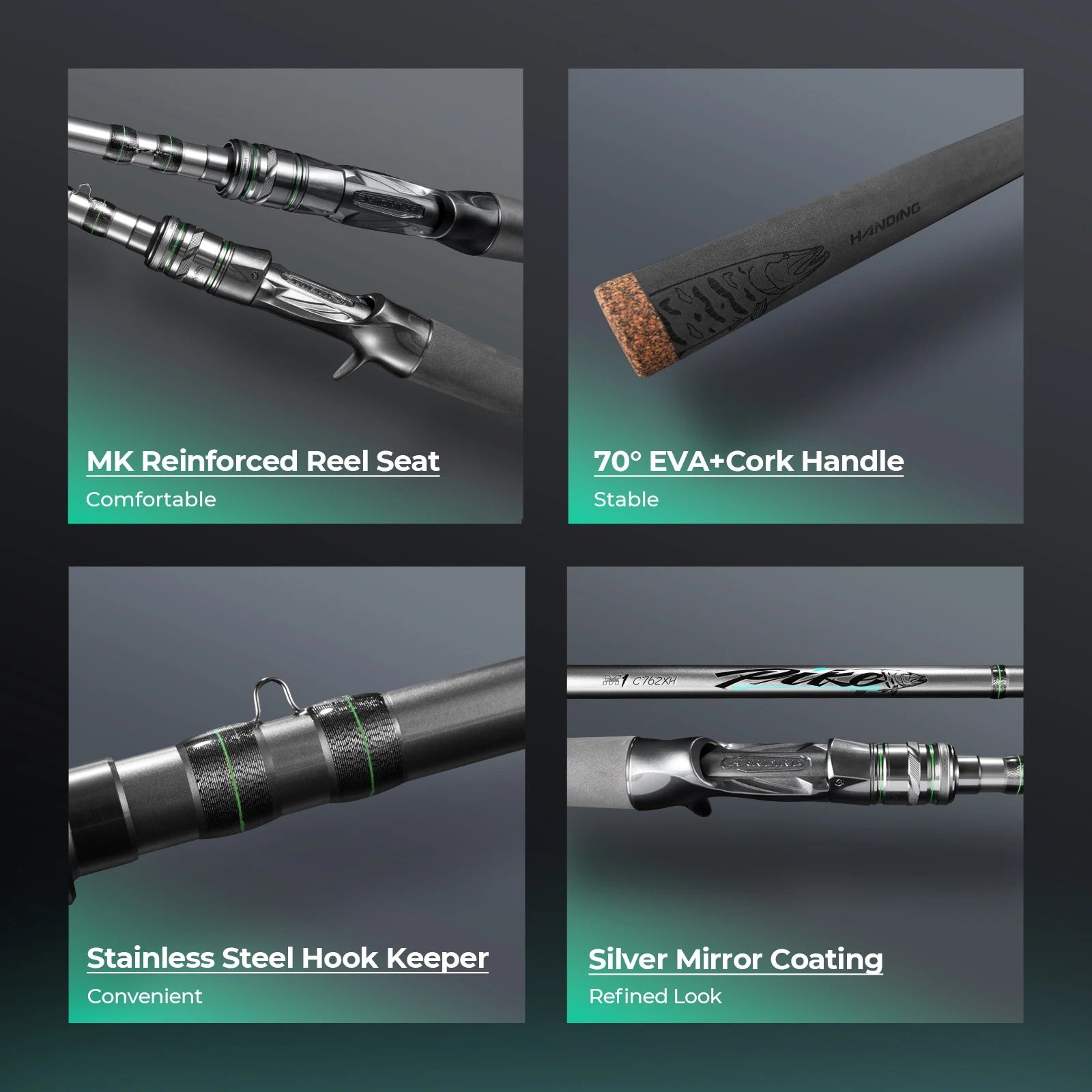 HANDING M1 Pike H/XH Fishing Rods