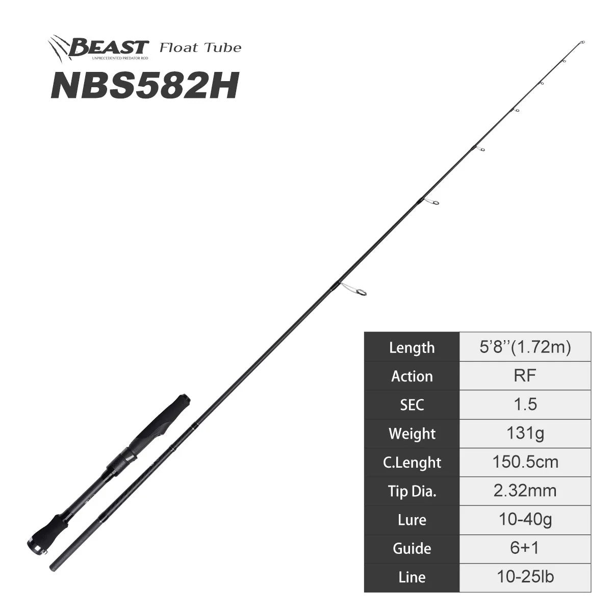 Noeby Kayak Float Tube Fishing Rod